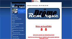 Desktop Screenshot of drome-remorque.com