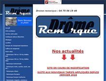Tablet Screenshot of drome-remorque.com